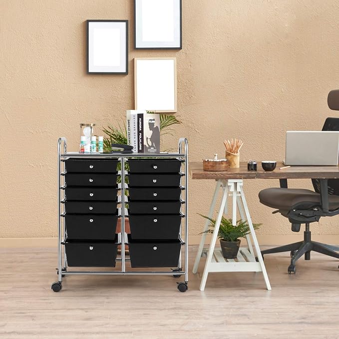 GOFLAME 12-Drawer Rolling Storage Cart, Mobile Utility Cart - Image 2