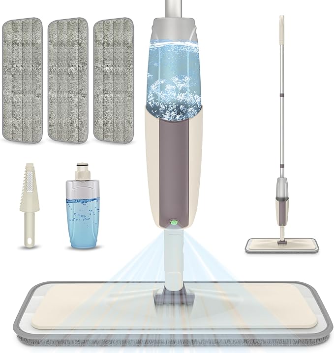 Spray Wet Mops for Hardwood Floor Cleaning by MEXERRIS