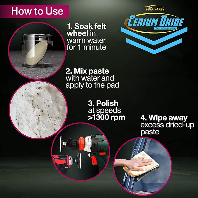 Optical Grade Cerium Oxide 8oz Glass Repair Powder | Glass Window and - Image 3