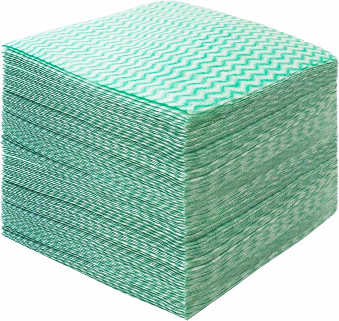 JEBBLAS 100Pack Reusable Cleaning Cloths 11.8‘’x11.8‘’ Handi Wipes Reusable by JEBBLAS