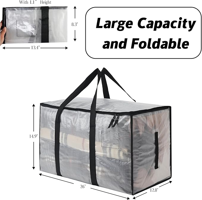 Heavy Duty 93L Stackable Storage Bins - Image 3