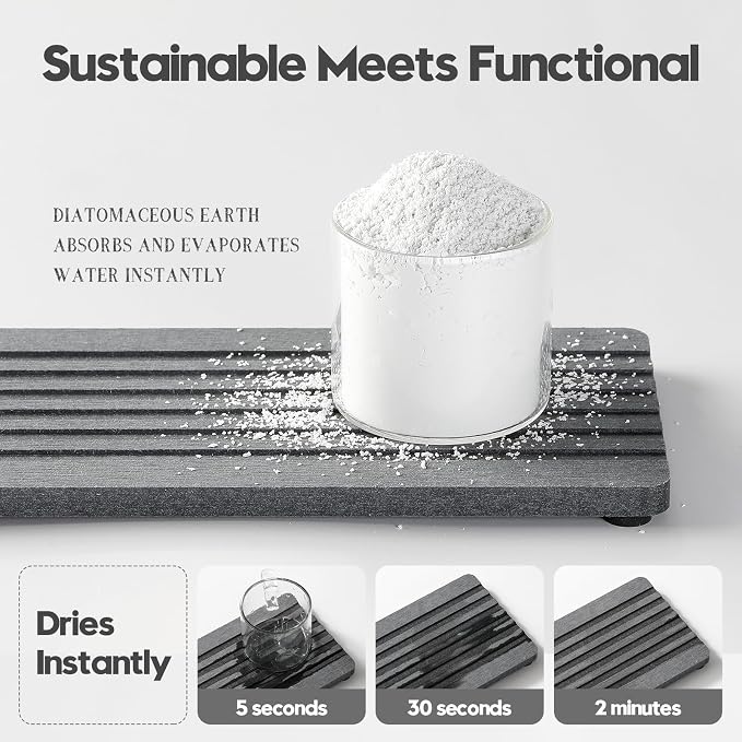 2PCS Diatomite Quick Stone Drying Tray Mat - Image 3