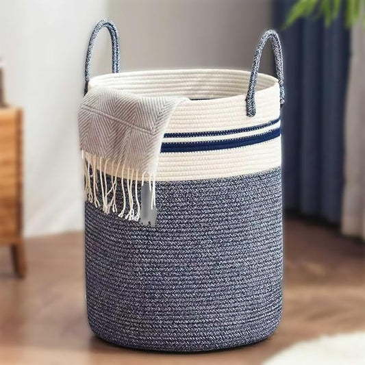 Woven Laundry Basket Hamper, 60L Versatile Storage by Unknown