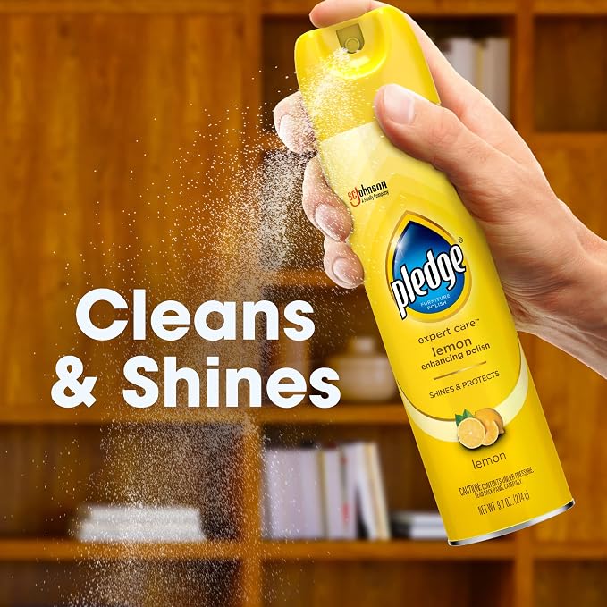 Pledge Enhancing Polish, Furniture & Wood Spray, Lemon Scent - Image 6