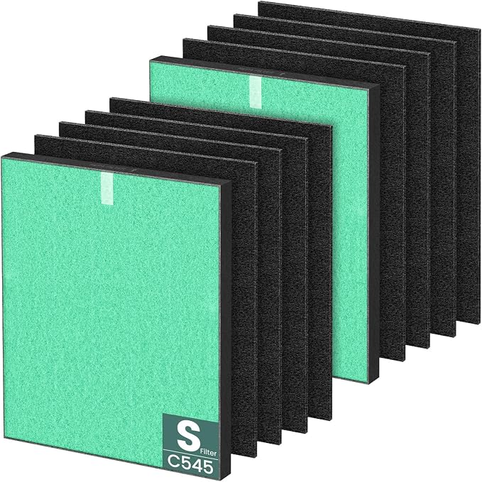 2 Pack C545 HEPA Pollen Replacement Filter S Compatible by Cabiclean