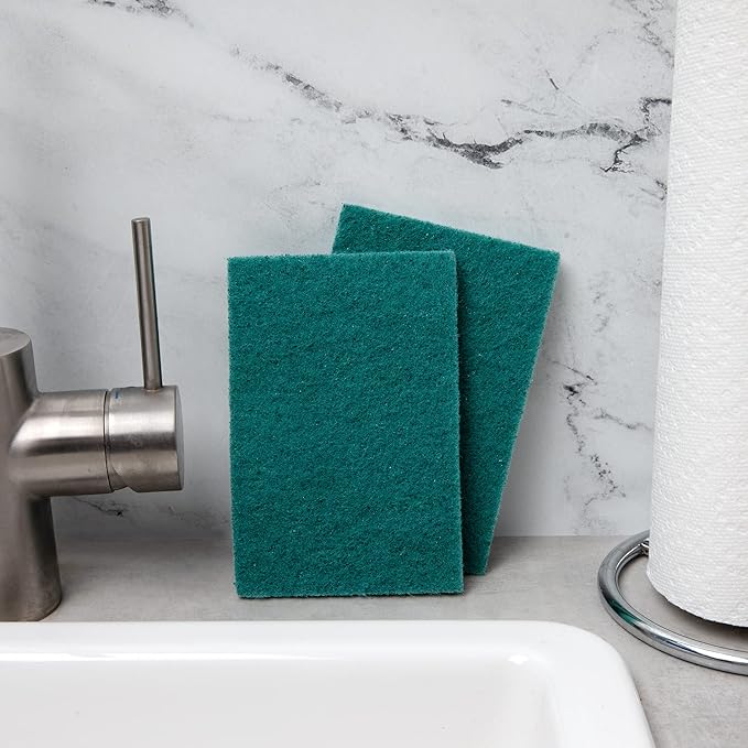 50 Pack Heavy Duty Green Scouring Pads 4x6 Inch – Large Non Scratch Scrub Pads - Image 4