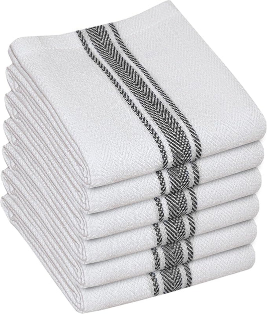 WHITEWRAP Kitchen Dish Towels for Kitchen, Highly Absorbent for Drying and by WHITEWRAP