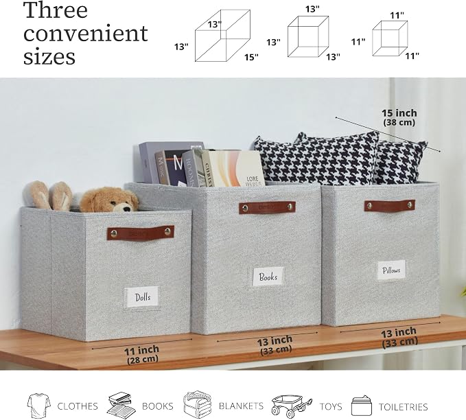 DECOMOMO Storage Bins, Cube Storage Bin - Image 8