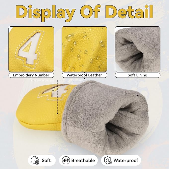 Big Crazy Golf Iron Covers, Long Neck and Elastic Closure - Image 3