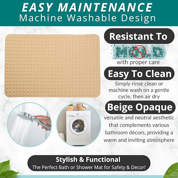 ENKOSI Extra Large Shower Mat Non Slip - Image 4
