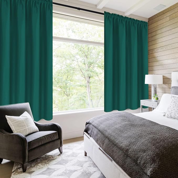 DWCN Blackout Curtains Thermal Insulated, Energy Saving & Noise Reducing - Image 2