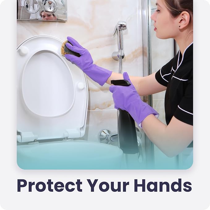 FMP Brands 3/6/12/60 Pairs Cleaning Gloves, Waterproof Rubber Gloves - Image 5