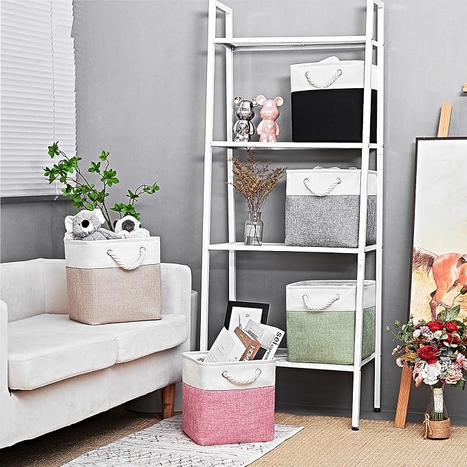 Cube Storage Bins, Collapsible Fabric Storage Cubes Bins, 11 Inch Cube Storage - Image 2