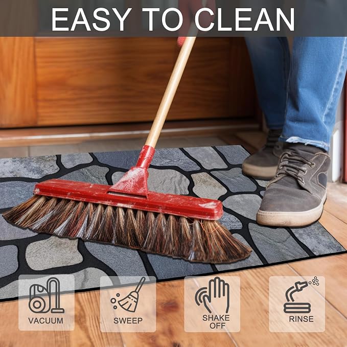 CHICHIC Welcome Door Mat 18X 30 Inch Front Doormat Outdoors - Image 5