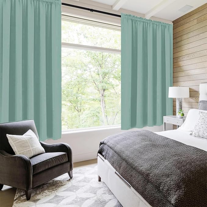 DWCN Blackout Curtains for Living Room Thermal Insulated, Energy Saving & Noise - Image 2
