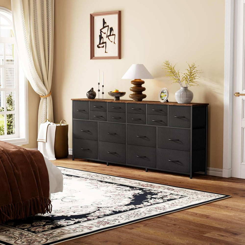 VASICAR 74.8" W Dresser for Bedroom, Long TV Stand for 65, 75, 80 inch TV