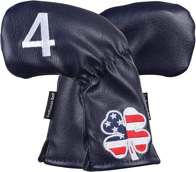 CRAFTSMAN GOLF 11pcs /Set USA US Flag Clover Leather Left Right Black White - Image 2