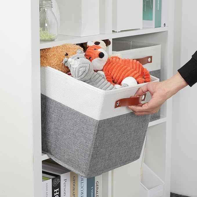 DULLEMELO 11x11 Storage Cubes, Collapsible Sturdy Cube Storage Bins - Image 2