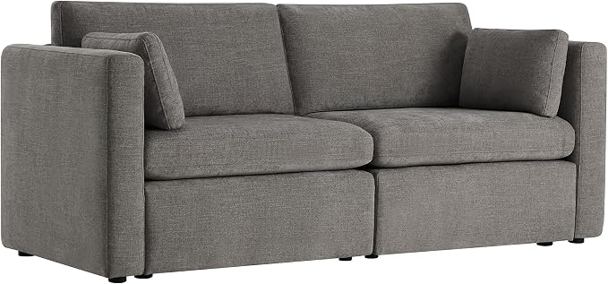 CHITA Small Modular Sectional Fabric Sofa Set, Extra Comfty Loveseat Cloud Couch - Image 3