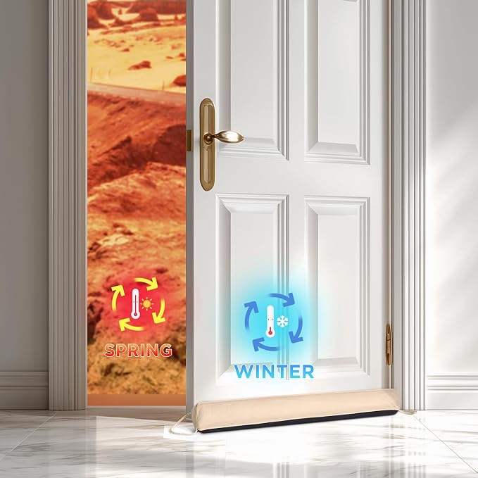 Sunolga 2-Pack 38" Door Draft Stopper Blocks Hot and Cold Air - Image 6