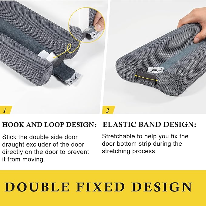 fowong Door Draft Stopper 36 Inch Adjustable Draft Stopper - Image 4