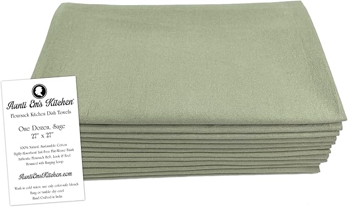 Aunti Em's Kitchen Flour Sack Dish Towels - Image 2
