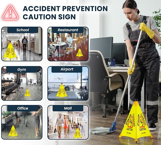 Alpine Caution Wet Floor Sign 3 Pack - Image 7