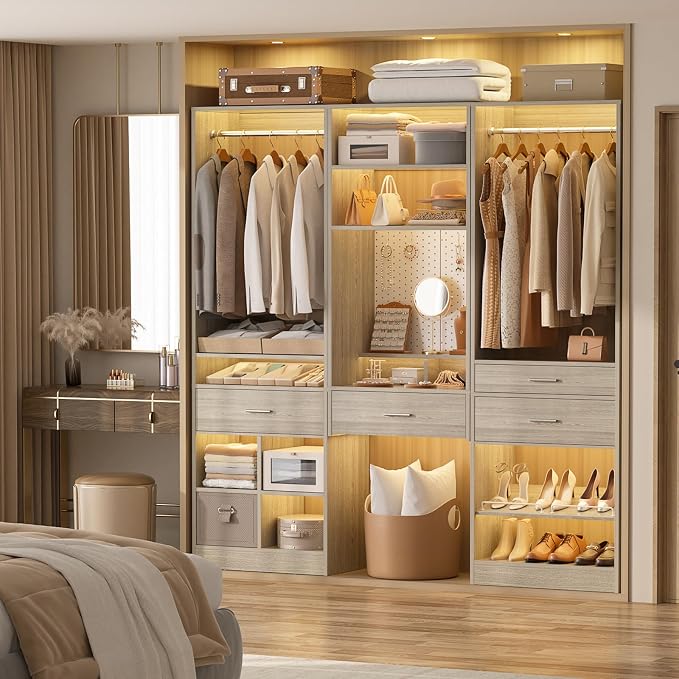 Unikito 75” Modular Closet System, Freestanding Closet Organizer - Image 2