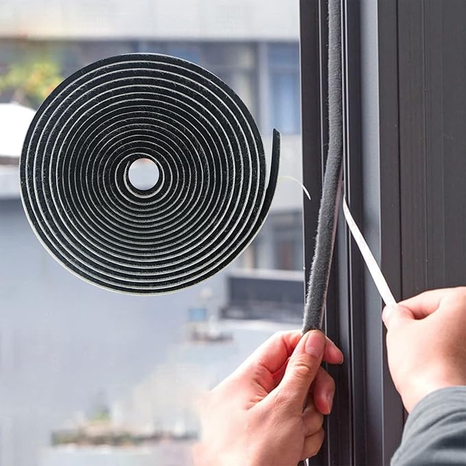 39.4FT Brush Weather Stripping, Neat Pile Self Adhesive Seal Strip by Bruiefpap