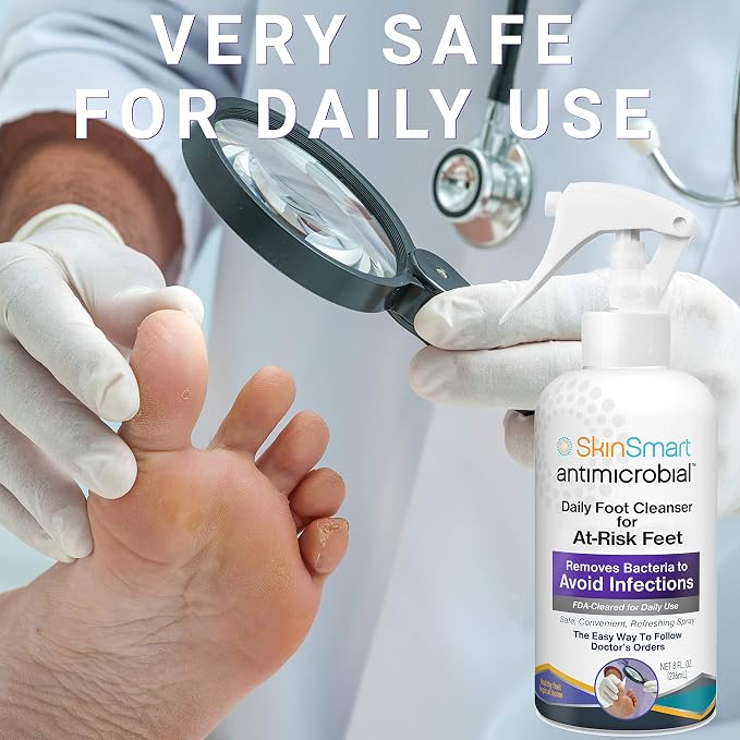 SkinSmart Daily Foot Cleanser for At-Risk Feet, Removes Bacteria to Help Avoid - Image 7