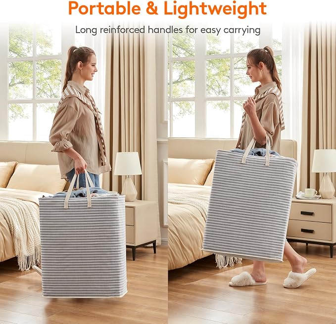 Lifewit Laundry Hamper Large Collapsible Laundry Basket, Freestanding - Image 4