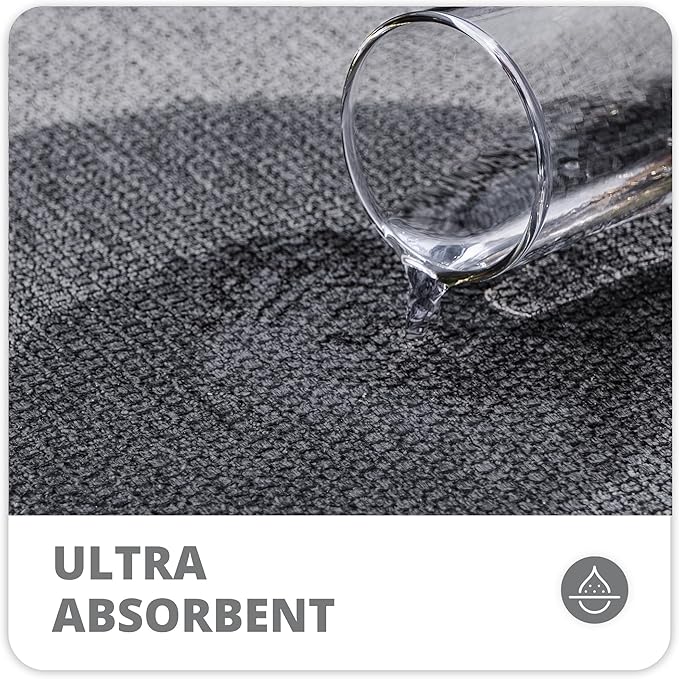 Bath Mat, Ultra Thin Bathroom Rugs, Rubber Bath Mats - Image 3