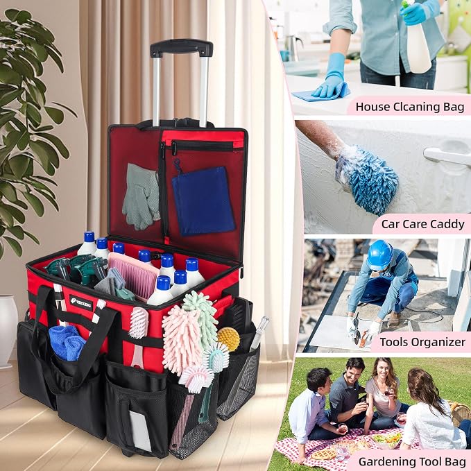 Rolling Cleaning Caddy Bag - Image 7