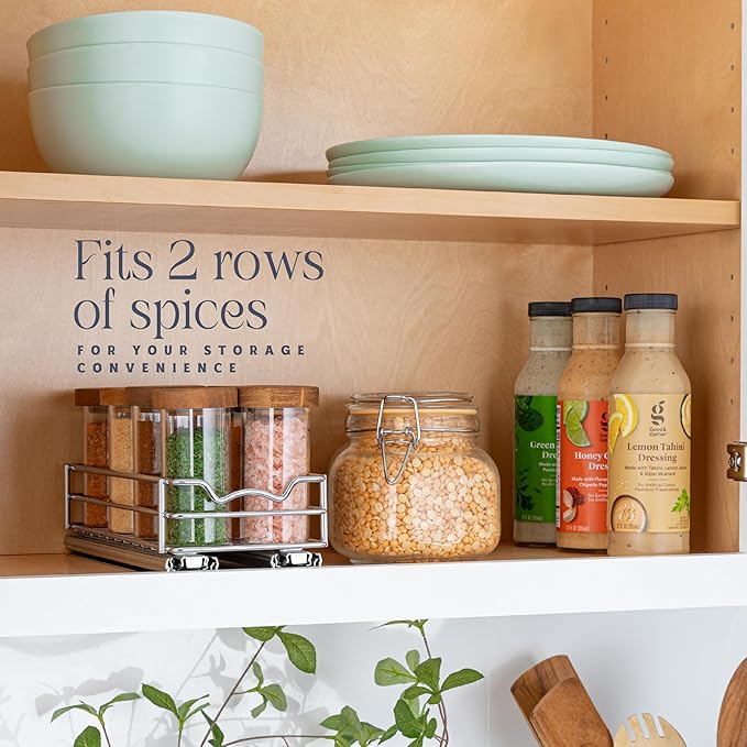 Pull Out Cabinet Organizer for Spices, Cans - Image 2