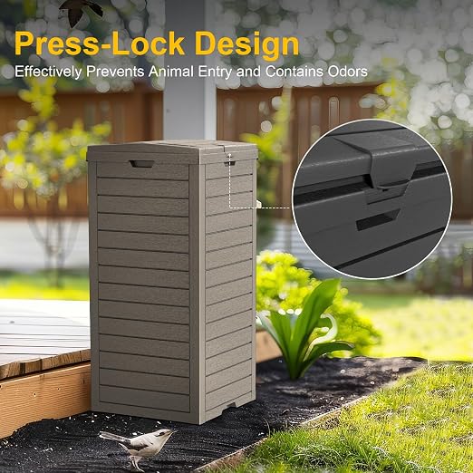 31 Gallon Outdoor Trash Can - Image 6