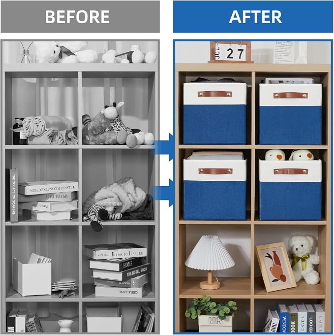 Temary 11 Storage Cube Bins for Shelves, Closet - Image 5