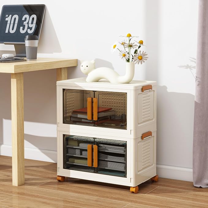 2 Tier Stackable Plastic Storage Bins - Image 6