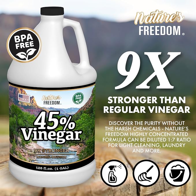 Nature's Freedom 45% Concentrated Vinegar, 1 Gallon - Image 2
