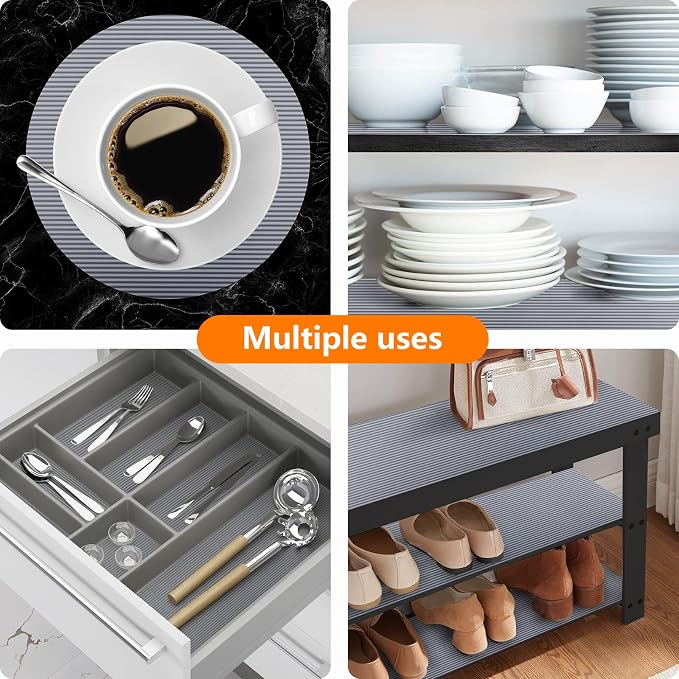 Shelf Liners for Kitchen Cabinets Non Adhesive Drawer Liner EVA Material - Image 5
