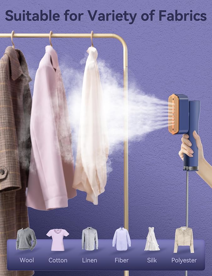 Steamer for Clothes, Sundu Portable 2-in-1 Steamer & Iron, 15s Heat-up - Image 3