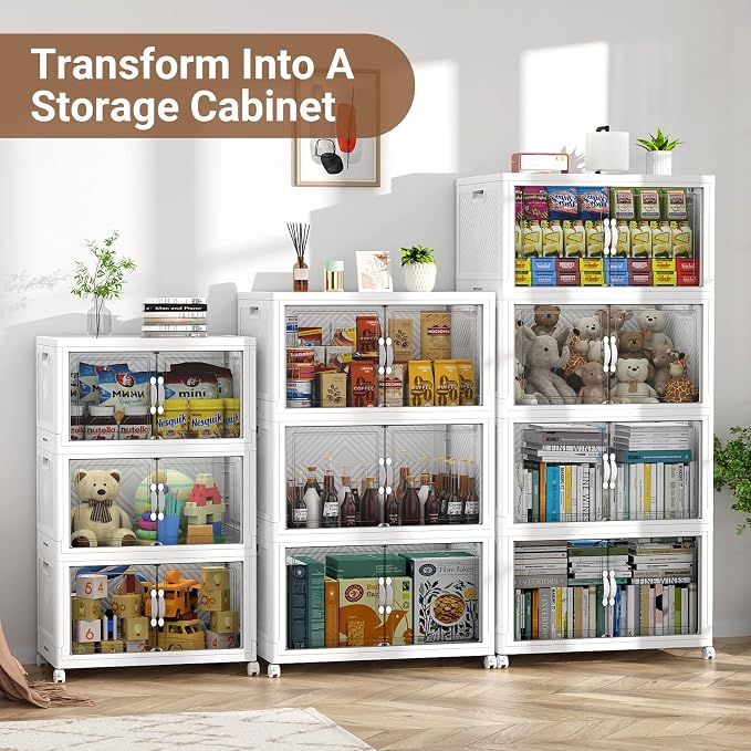 BROVIEW 300QT Extra Large Stackable Storage Bins, 75Gal Clear Plastic Closet - Image 9
