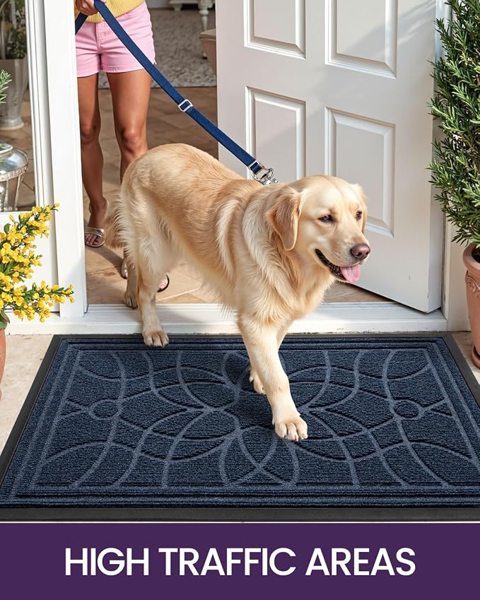 DEXI Front Door Mat Outside Entrance, Heavy Duty Non Slip Low Profile Doormat - Image 7