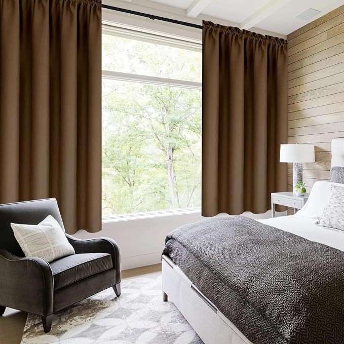 DWCN Blackout Curtains for Living Room Thermal Insulated, Energy Saving & Noise - Image 2