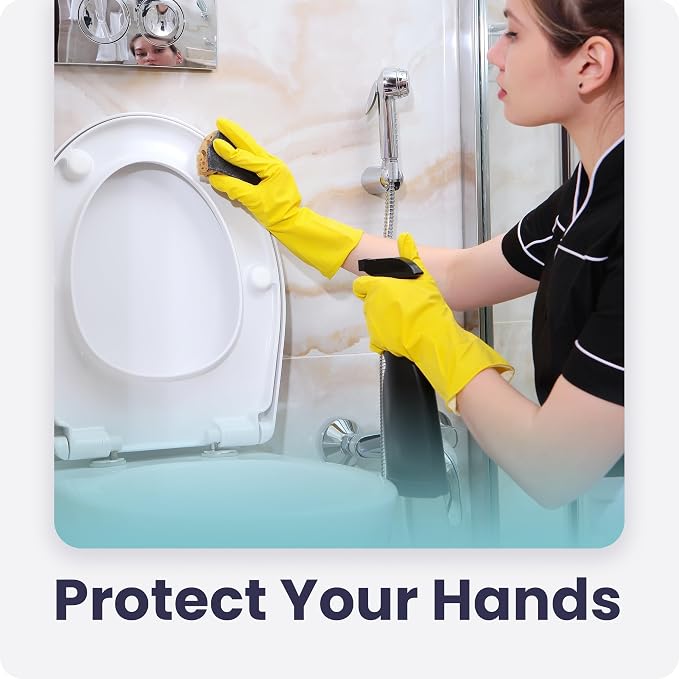 FMP Brands 3/6/12/60 Pairs Cleaning Gloves, Waterproof Rubber Gloves - Image 5