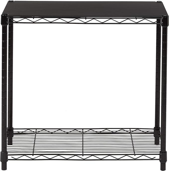 Amazon Basics 2-Shelf Stackable Storage, 13.3" D x 23.2" W x 22.2" H - Image 2