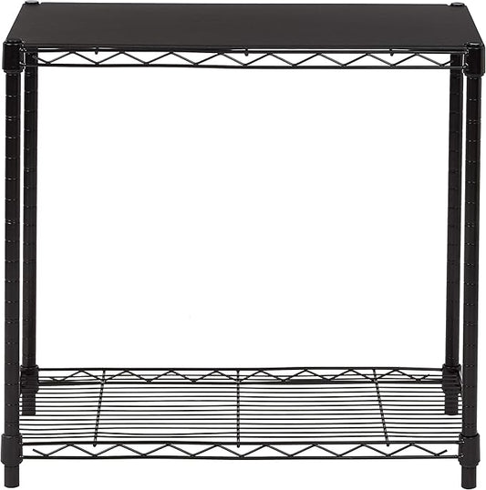 Amazon Basics 2-Shelf Stackable Storage, 13.3" D x 23.2" W x 22.2" H - Image 2