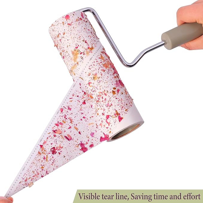 Extra Sticky Large Surface Lint Roller, 6.3'' Giant Lint Roller - Image 4