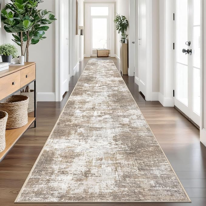 IOHOUZE Abstract Runner Rug 3x18 Ft Extra Long Washable Runners by iOhouze