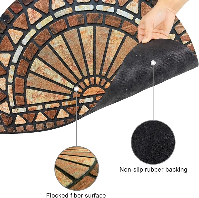 CHICHIC Welcome Door Mat 18 x 30 Inch Front Doormat Outdoors - Image 4
