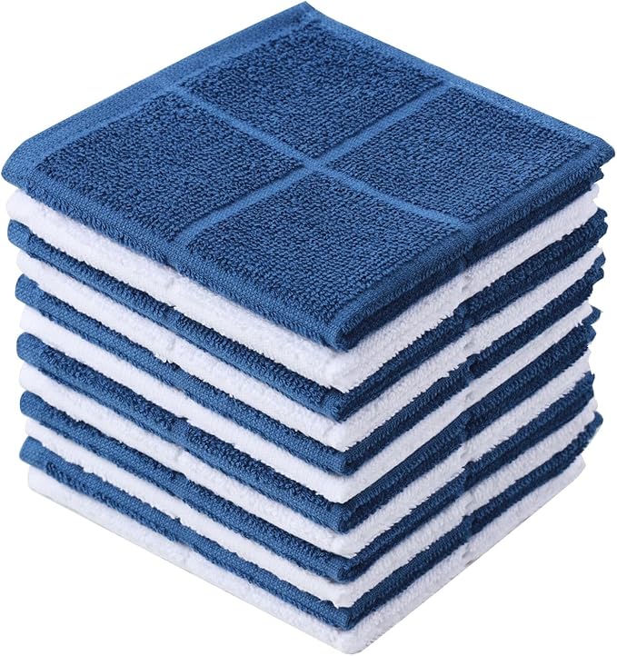 Glynniss Dishcloths Kitchen Highly Absorbent Dish Rags 100% Cotton Dish Cloths by Glynniss